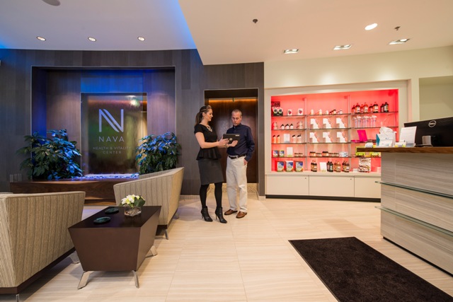 Nava Health Center lobby in Columbia Maryland