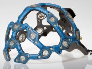 portable headset device used in a WAVi brain scan