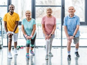 senior sportspeople to illustrate the benefits of hormone therapy for reverse aging