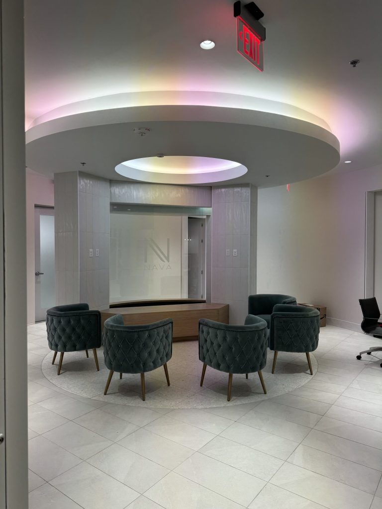 Lobby of the new Nava Health in Boca Raton. FL