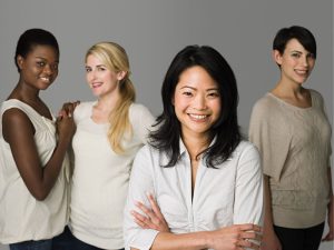 smiling confident women to illustrate managing to address PCOS and low libido