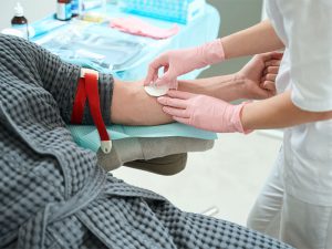 Illustrating the process of receiving testosterone therapy