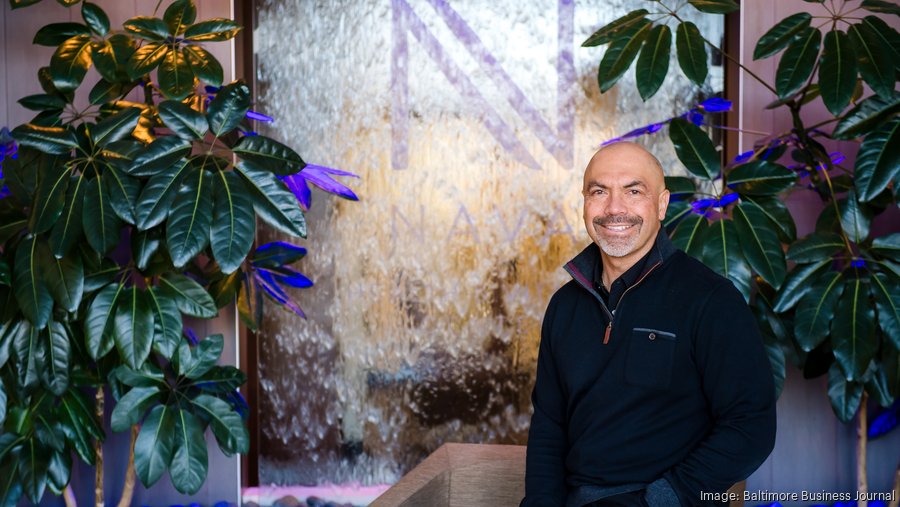 Bernie Dancel, CEO of Nava Health stands in the lobby of his Columbia, MD Nava Health location